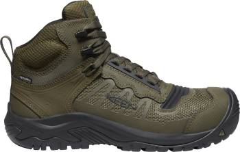 Bota de trabajo para senderismo impermeable EH con puntera de material compuesto color oliva oscuro/negro de hombre KEEN Utility KN1027102 Reno