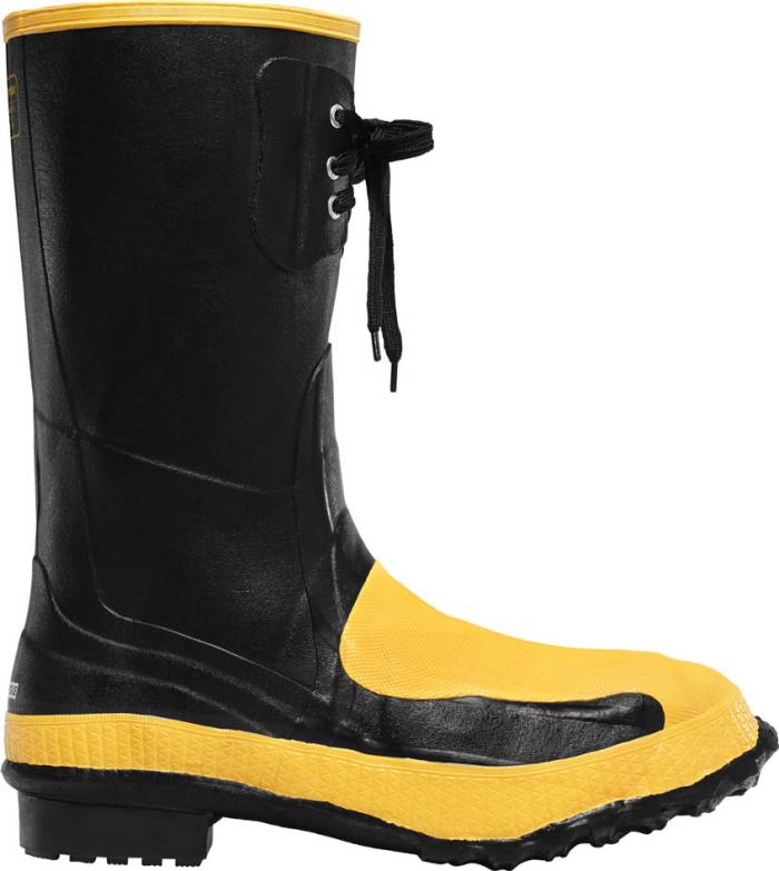 alternate view #2 of: LaCrosse LC228040 Men's 12 Inch Steel Toe, Internal Met Guard, Puncture Resistant, EH, Waterproof, Rubber Boot