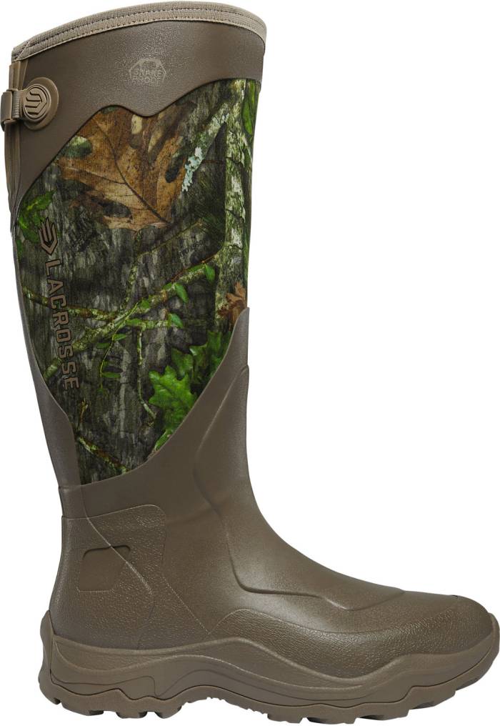 view #1 of: Lacrosse LC302422 Alpha Agility Snake Boot, Men's, Camo, Soft Toe, WP, 17 Inch, Pull On Boot