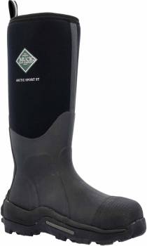 Bota de trabajo abierta impermeable EH con puntera de acero negra de hombre Muck MCASPSTL Muck