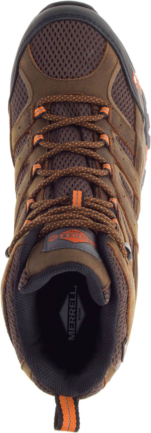 alternate view #4 of: Merrell MLJ11617 Moab Vertex, Men's, Clay, Comp Toe, EH, WP Hiker