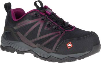 Merrell MLJ15822 Fullbench Women's, Black/Purple, Comp Toe, EH, Low