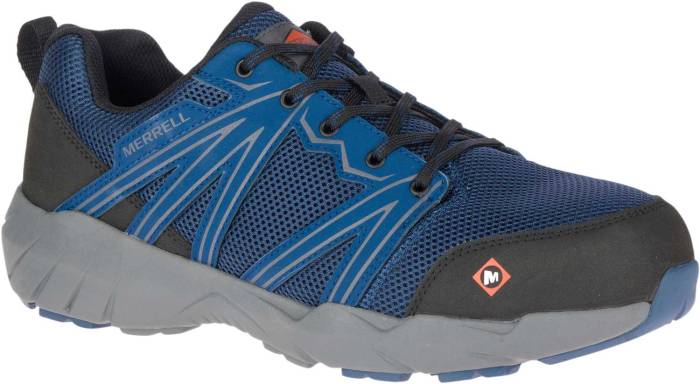 view #1 of: Merrell MLJ17535 Fullbench Superlite, Men's, Blue Wing, Alloy Toe, EH Low Athletic