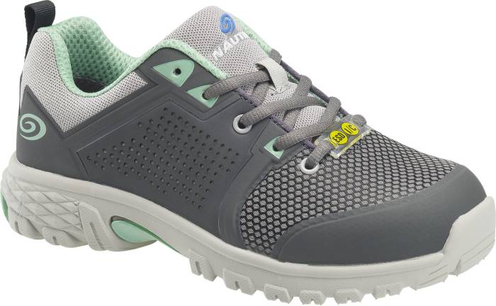 view #1 of: Nautilus N1355 Zephyr, Women's, Grey, Aluminum Alloy Toe, SD, Low Athletic, Work Shoe