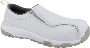 Nautilus N1607 Men's, White, Comp Toe, SD, Twin Gore Slip On