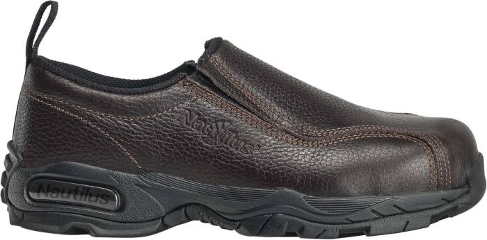 alternate view #2 of: Nautilus N1620 Men's, Brown, Steel Toe, SD, Twin Gore Slip On