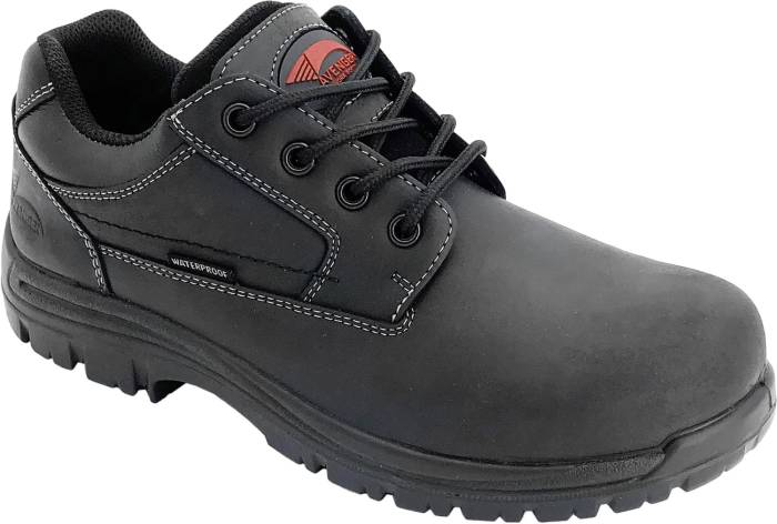 view #1 of: Avenger N7119 Foreman, Black, Comp Toe, EH, WP, Casual Oxford, Work Shoe