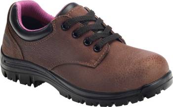 Zapato de trabajo Oxford casual EH WP, con puntera de material compuesto, marrÝn, para mujer, Avenger N7164