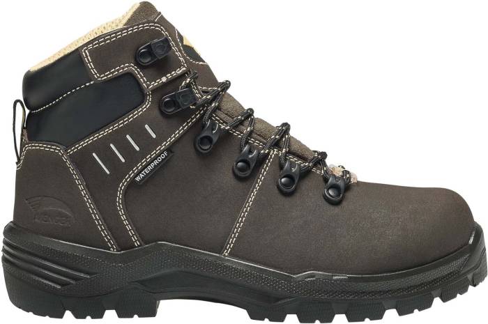 alternate view #2 of: Avenger N7452 Foundation, Women's, Brown, Comp Toe, EH, WP, PR, Mt, Slip Resistant, 6 Inch, Work Boot