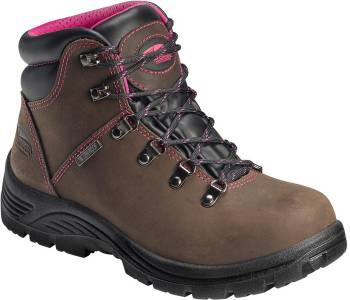 Avenger N7675 Framer, Women's, Brown, Soft Toe, EH, WP, Slip Resistant, 6 Inch, Work Boot