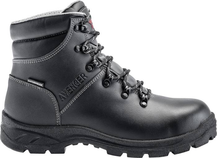 alternate view #2 of: Avenger N8224 Builder, Men's, Black, Steel Toe, EH, WP, Hiker, Work Boot