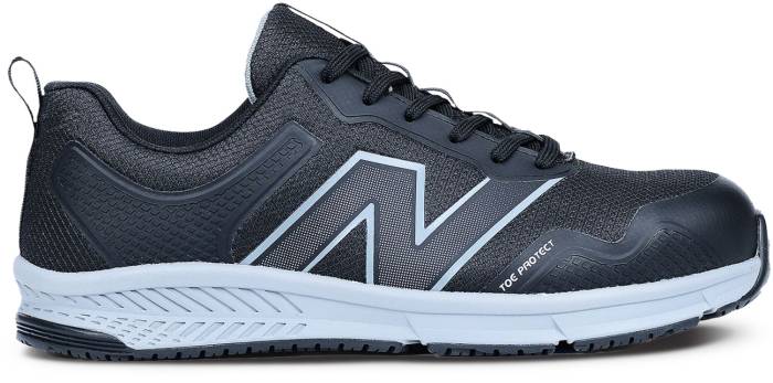 alternate view #2 of: New Balance NBMIBEVOLBG Evolve, Men's, Black/Grey, Alloy Toe, EH, Slip Resistant, Low Athletic, Work Shoe