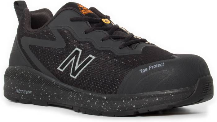 view #1 of: New Balance NBMIDLOGIBL Logic, Men's, Black, Comp Toe, EH, PR, Low Athletic, Work Shoe