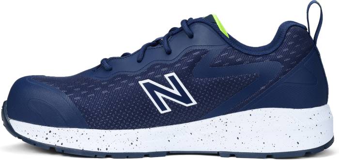 alternate view #3 of: New Balance NBMIDLOGINA Logic, Men's, Navy/Lime Comp Toe, EH, PR, Low Athletic, Work Shoe