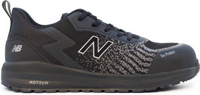 alternate view #2 of: New Balance NBMIDSPWRBL Speedware, Men's, Black, Comp Toe, EH, PR, Slip Resistant, Low Athletic, Work Shoe