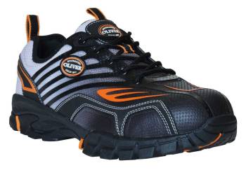 Deportivo bajo, extra ancho, EH, con puntera de composite, negro/naranja, de hombre Oliver OL25000W