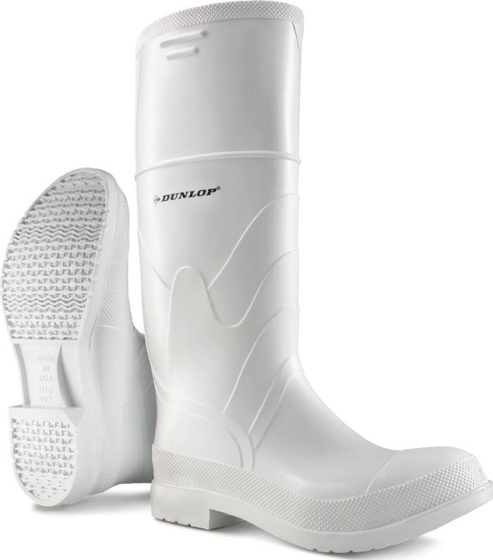 view #1 of: Onguard/Dunlop ON81011 Men's, White, Soft Toe, 16 Inch Pull On Boot