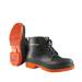 view #1 of: Dunlop 87981 Men's Grey/Orange 6 Inch PVC Waterproof, Slip Resistant, Steel Toe, Lace Up Boot