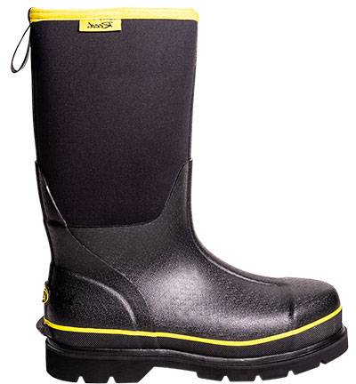 view #1 of: Reed Footwear RE3732 Force II, Men's, Black, Steel Toe, WP, 14 Inch, Neoprene Boot