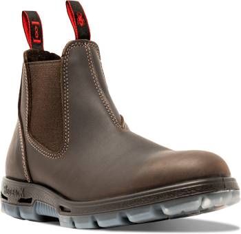 Red Back REDUSNPU Nevada, Men's, Brown, Steel Toe, Slip Resistant, EH, Romeo, Slip On, Work Boot