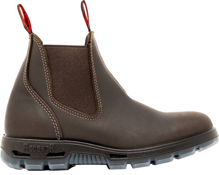 alternate view #2 of: Red Back REDUSNPU Nevada, Men's, Brown, Steel Toe, Slip Resistant, EH, Romeo, Slip On, Work Boot