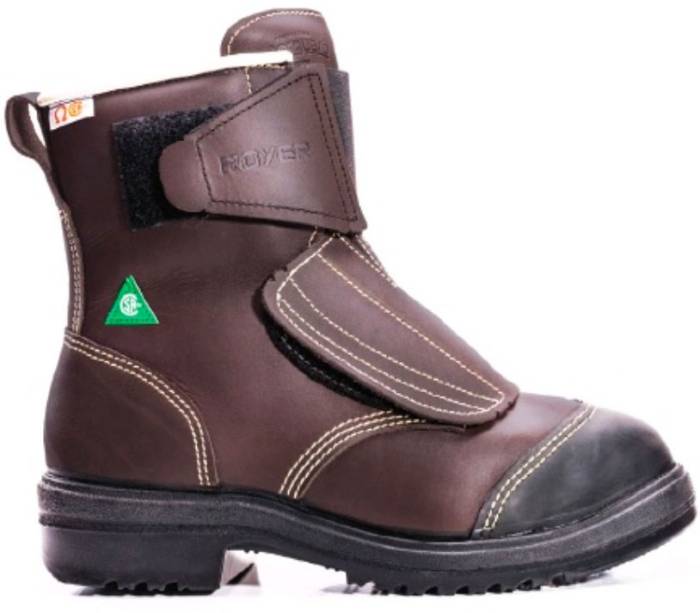 view #1 of: Royer RO12311XPJ Men's, Brown, Aluminum Toe, EH, Mt, PR, 8 Inch Work Boot