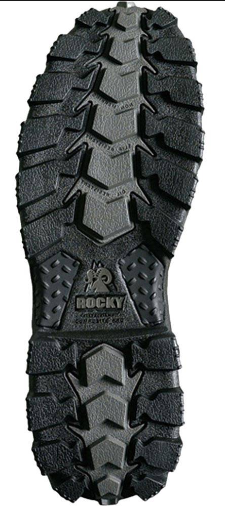 alternate view #2 of: Rocky 2173 Black Waterproof, Uniform, Soft Toe, Side Zipper Boot