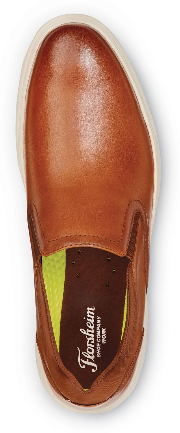 alternate view #4 of: Florsheim SFE2307 Premier Work, Men's, Cognac, Steel Toe, EH, MaxTRAX Slip Resistant, Casual, Work Shoe