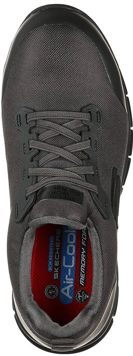 alternate view #4 of: SKECHERS Work SK108003CHAR Irmo, Women's, Charcoal, Alloy Toe, EH, Slip Resistant, Work Oxford