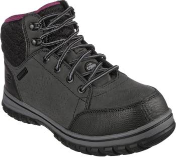 SKECHERS Work SK108004BLK McColl, Women's, Black, Comp Toe, EH, WP, 6 Inch Boot