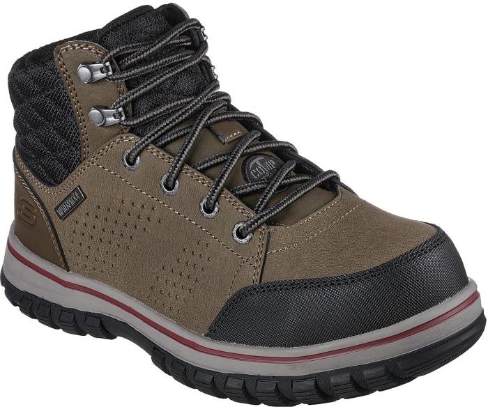 view #1 of: SKECHERS Work SK108004GNBK McColl, Women's, Green/Black, Comp Toe, EH, WP, 4 Inch Work Boot