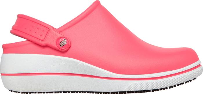 alternate view #2 of: SKECHERS Work SK108051PKW Amreli, Women's, Pink/White, Soft Toe, Slip Resistant Clog