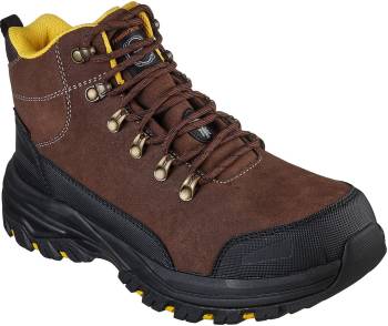 Bota de trabajo de 6ápulgadas impermeable EH con puntera de acero marrÝn de hombre SKECHERS Work SK200091BRS Fannter-Dezful