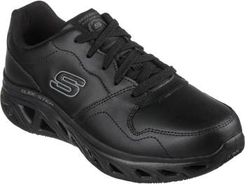 Deportivo de trabajo bajo antideslizante con puntera blanda, negro, de hombre, SKECHERS Work SK200105BLK Benafix