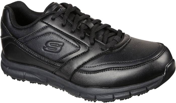 view #1 of: SKECHERS Work SK77156BLK Nampa, Men's, Black, Soft Toe, EH, Slip Resistant Athletic