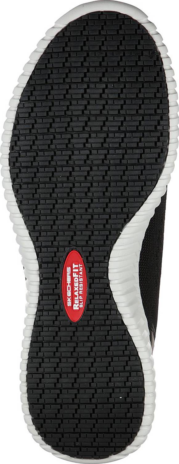 alternate view #5 of: SKECHERS Work SK77188BKW Cessnock, Men's, Black/White, Soft Toe, EH, Slip Resistant Casual