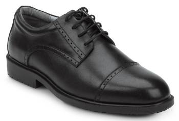 SR Max SRM3020 Augusta, Men's, Black, Dress Style, MaxTRAX Slip Resistant, Soft Toe Work Shoe