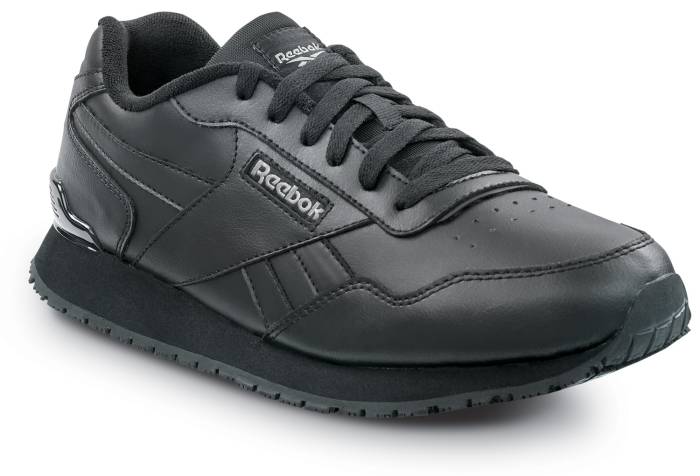 view #1 of: Reebok Work SRB1953 Harman, Men's, Black, Retro Jogger Style, EH, MaxTRAX Slip Resistant, Soft Toe Work Shoe