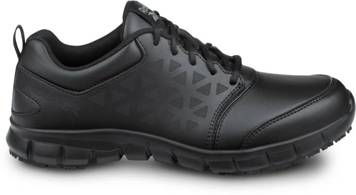 view #1 of: Reebok Work SRB3203 Sublite Cushion Work, Men's, Black, Athletic Style, MaxTRAX Slip Resistant, Soft Toe Work Shoe