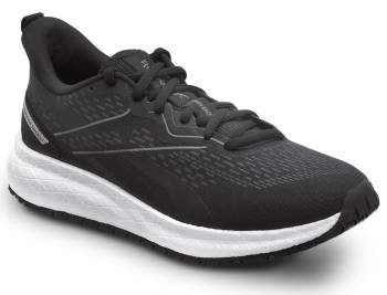 Zapato de trabajo, con puntera blanda, antideslizante MaxTRAX, estilo atlÒtico, negro/blanco, de mujer, Reebok Work SRB334 Floatride Energy