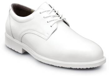 Zapato de trabajo con puntera blanda antideslizante MaxTRAX, estilo de vestir, blanco, de hombre SR Max SRM3540 Arlington