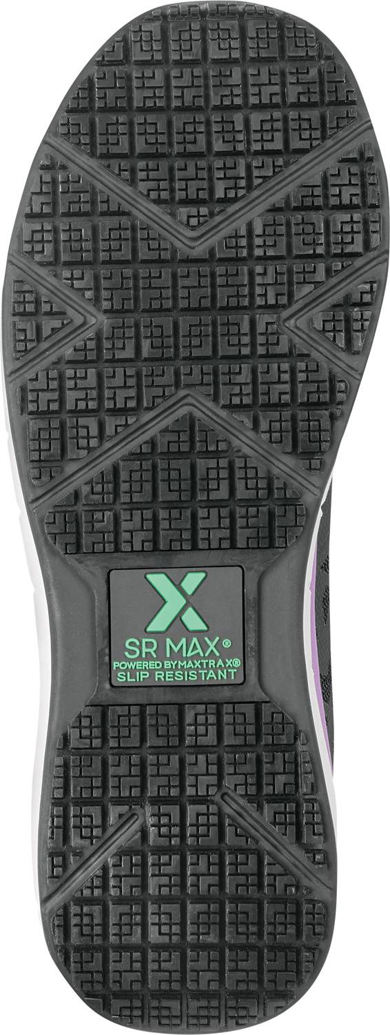 alternate view #5 of: SR Max SRM427 Dillon, Women's, Black/Purple, Athletic Style, MaxTRAX Slip Resistant, Steel Toe Work Shoe