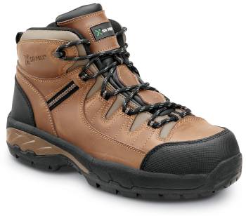 Zapato de trabajo, antideslizante MaxTRAX, EH, con puntera de material compuesto, estilo de zapato de senderismo, marrÝn, de hombre, SR Max SRM4760 Winston