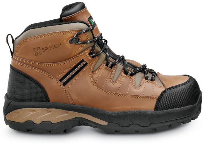 alternate view #2 of: SR Max SRM4760 Winston, Men's, Brown, Hiker Style, Comp Toe, EH, MaxTRAX Slip Resistant, Work Shoe