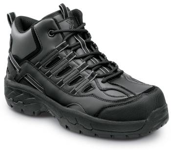 Zapato de trabajo, EH con puntera de material compuesto, antideslizante MaxTRAX, estilo para senderismo, negro, de hombre, SR Max SRM4790 Boone