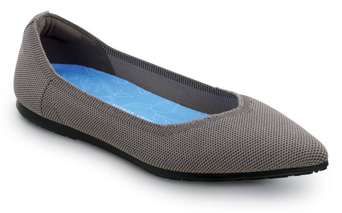 view #1 of: SR Max SRM592 Albright, Women's, Modern Grey, MaxTRAX Slip Resistant, Soft Toe, Dress Flat, Work Shoe