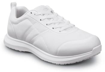 Zapato de trabajo, con puntera blanda, antideslizante, estilo deportivo bajo, blanco de mujer SR Max SRM654 Aiken