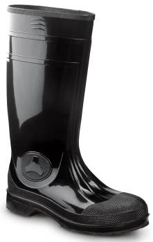 Bota de trabajo, antideslizante MaxTRAX, impermeable, de PVC de 16ápulgadas, negra, unisex, SR Max SRM8300 Montauk