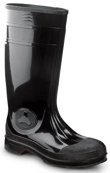 Bota de trabajo, antideslizante MaxTRAX, impermeable, de PVC de 16ápulgadas, negra, unisex, SR Max SRM8300 Montauk