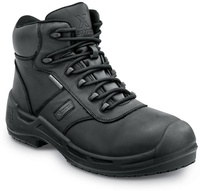 view #1 of: Bota de trabajo con puntera blanda, antideslizante MaxTRAX de 6ápulgadas, negra, de hombre, SR Max SRM9100 Cascade